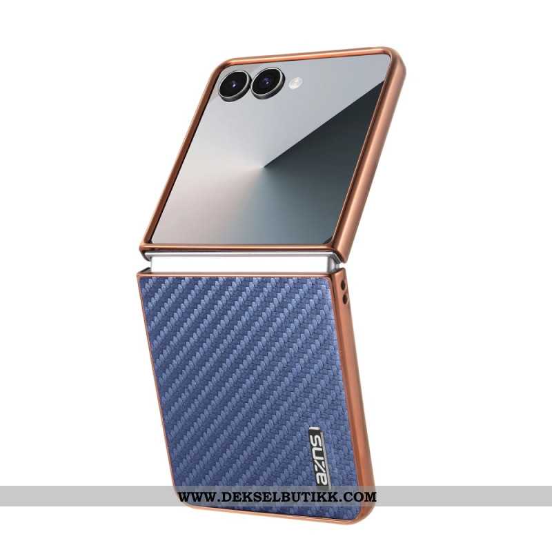 Deksel Samsung Galaxy Z Flip 7 Karbonfiber Beskyttelse Deksel