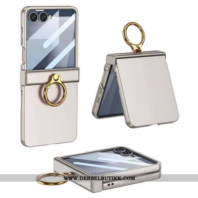 Deksel Samsung Galaxy Z Flip 7 Klassisk Gkk-ringholder Beskyttelse Deksel