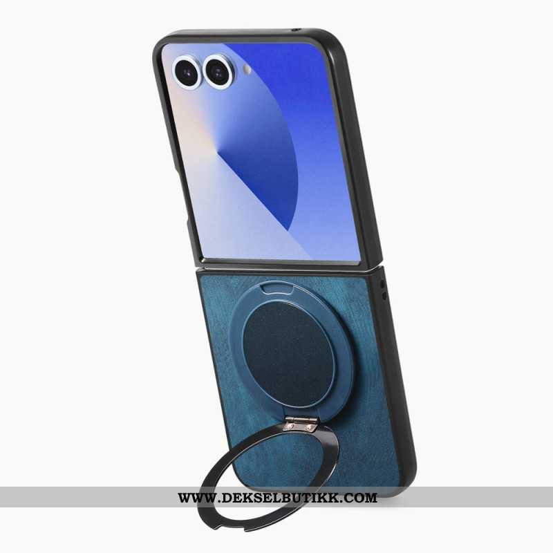 Deksel Samsung Galaxy Z Flip 7 Læreffekt Med Roterende Stativ