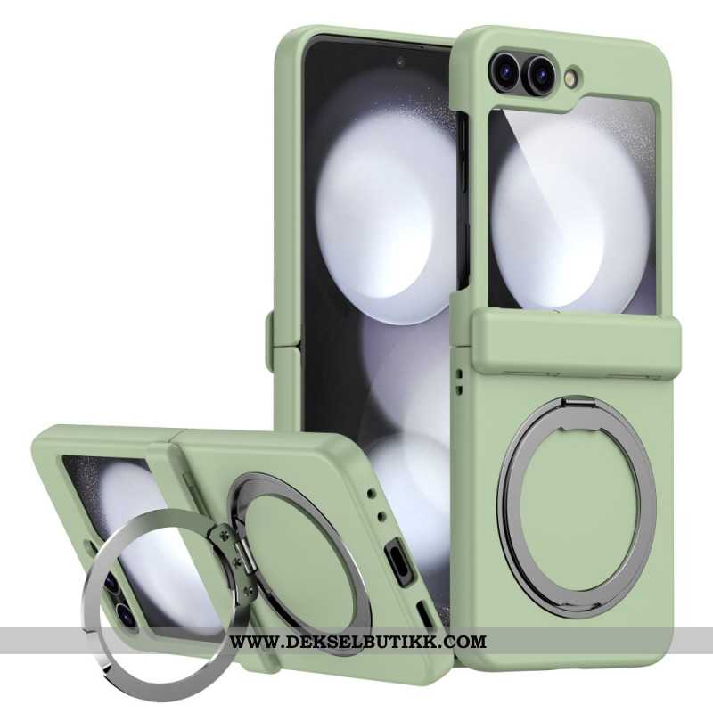 Deksel Samsung Galaxy Z Flip 7 Magnetisk Stativ Med Metalleffekt