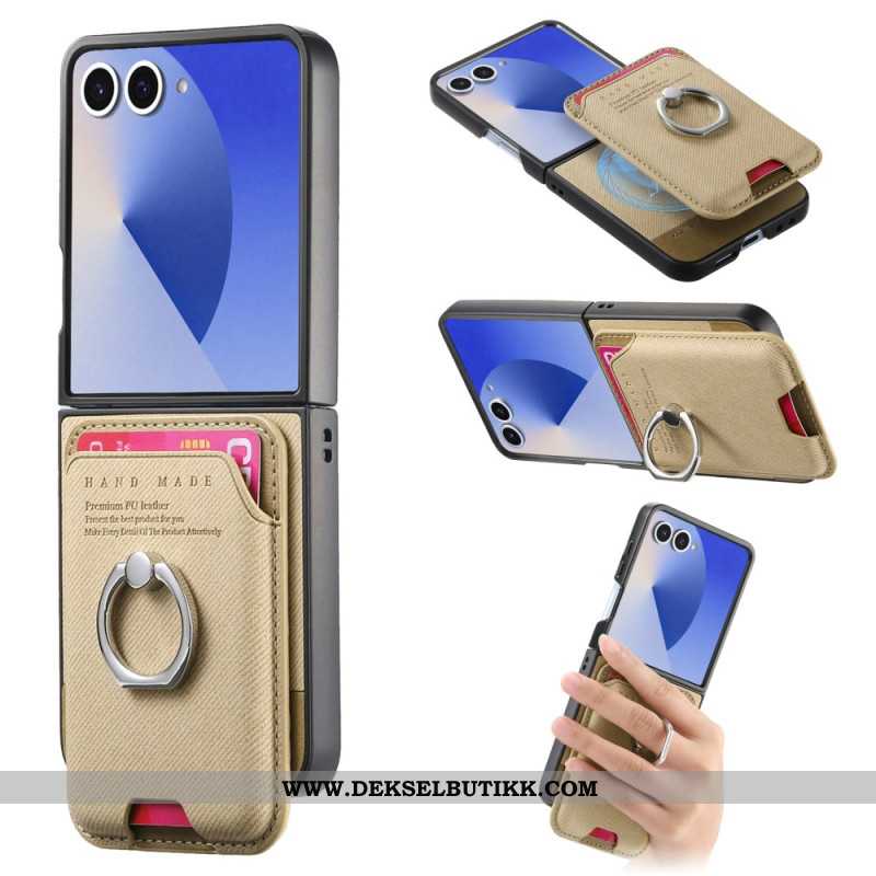 Deksel Samsung Galaxy Z Flip 7 Magsafe-kompatibel Med Avtakbar Kortholder Beskyttelse Deksel