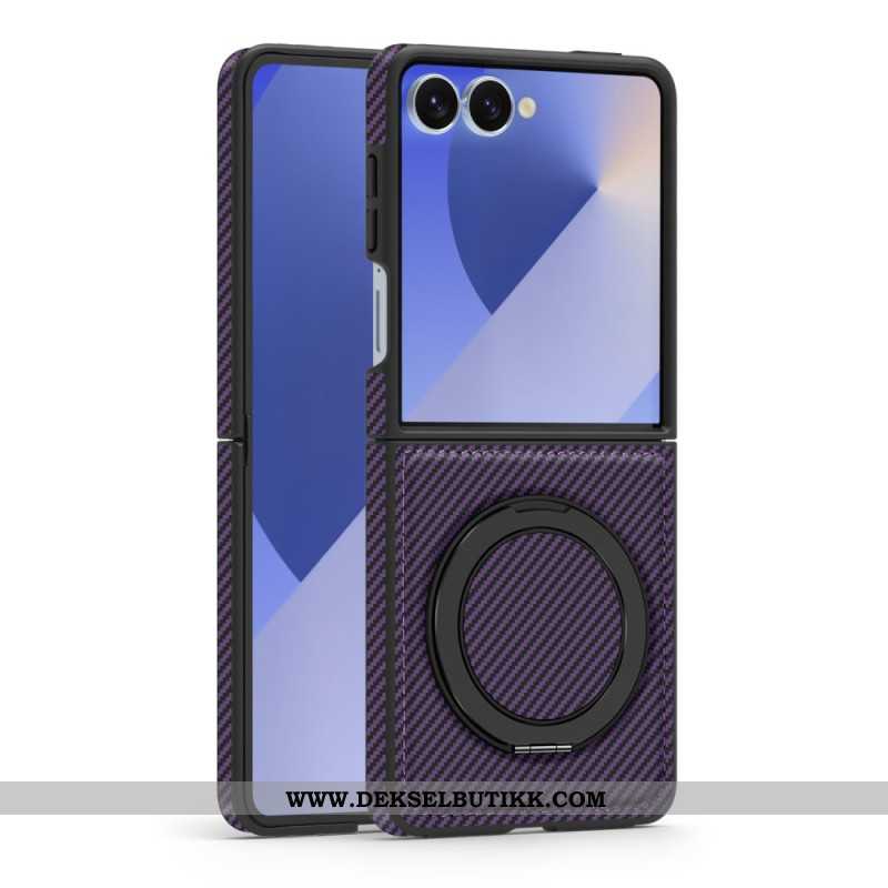 Deksel Samsung Galaxy Z Flip 7 Mobildeksel Magnetisk Karbonfiber