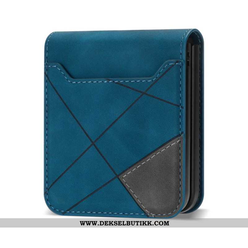 Deksel Samsung Galaxy Z Flip 7 Mønstret Kortholder