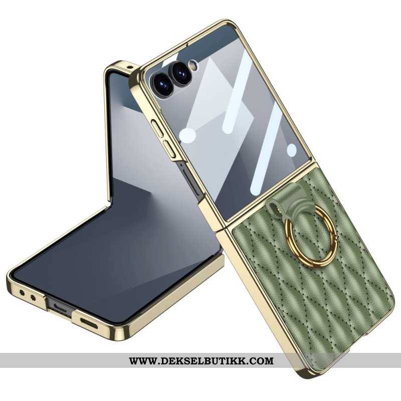 Deksel Samsung Galaxy Z Flip 7 Vattert Design Med Ringholder