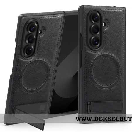 Deksel Samsung Galaxy Z Fold 7 Magsafe Lærimitasjon Og Stativ Beskyttelse Deksel
