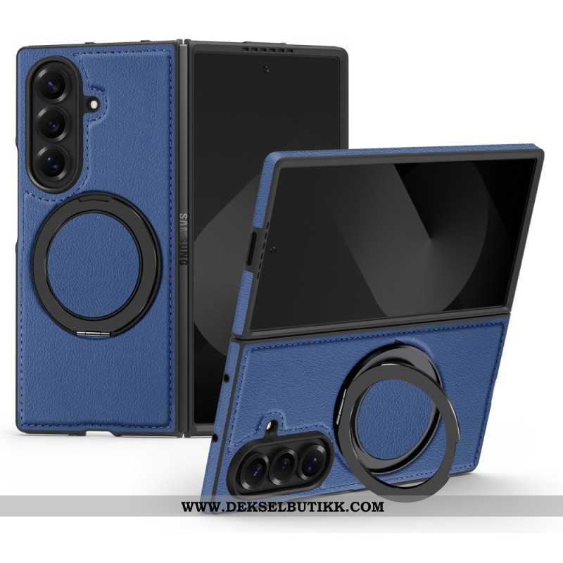 Deksel Samsung Galaxy Z Fold 7 Magsafe-kompatibel Lærimitasjon Med Roterende Ringholder