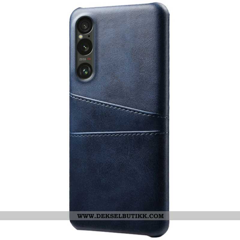 Deksel Sony Xperia 1 Vii Kortholder Med Læreffekt Beskyttelse Deksel