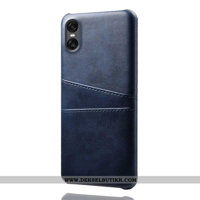 Deksel Sony Xperia 10 Vii Kortholder I Læreffekt Beskyttelse Deksel