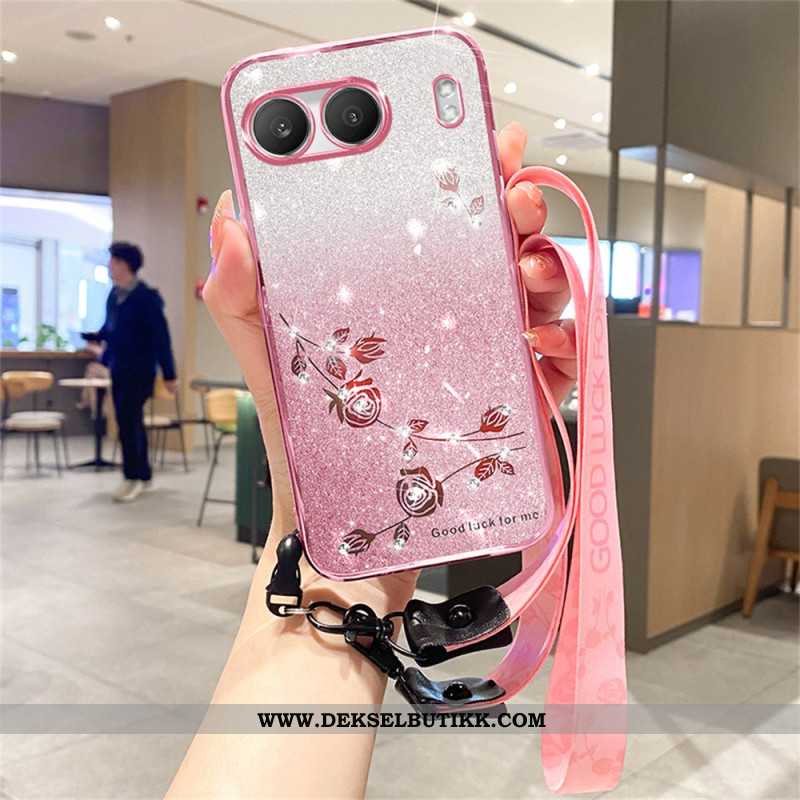 Deksel Til Oneplus Nord 4 Rhinestones Og Paljetter Med Snor