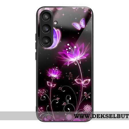 Deksel Til Samsung Galaxy S25 5g Blomster Og Sommerfugler I Herdet Glass