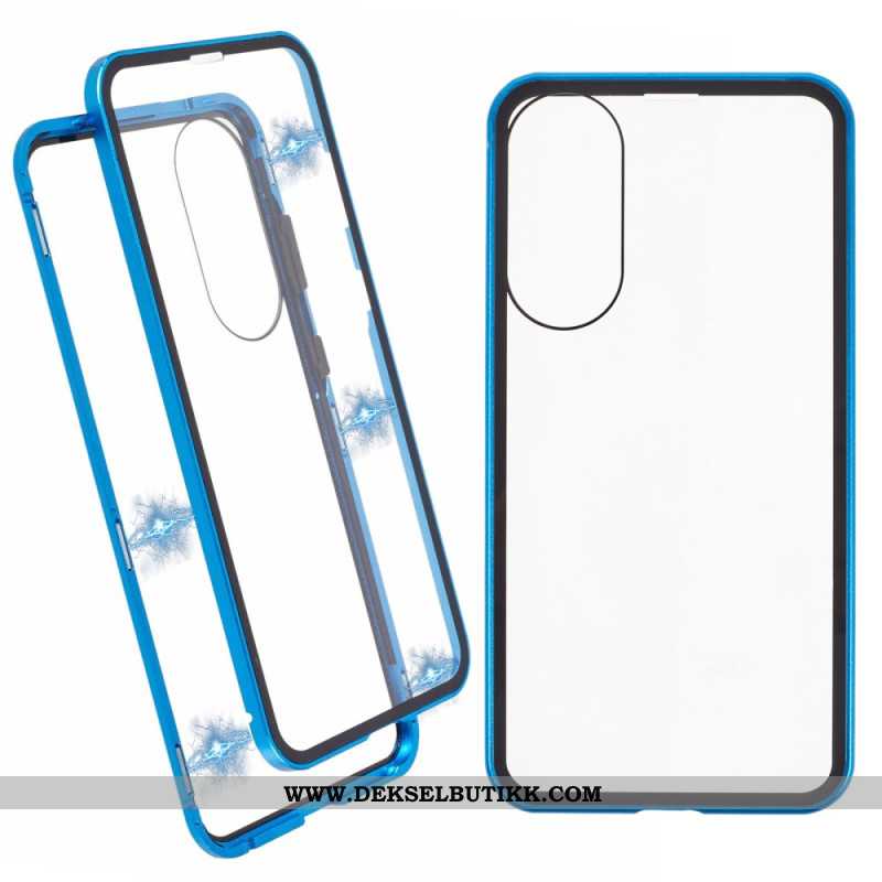 Deksel Til Samsung Galaxy S25 5g Edge Herdet Glass Og Magnetisk Ramme