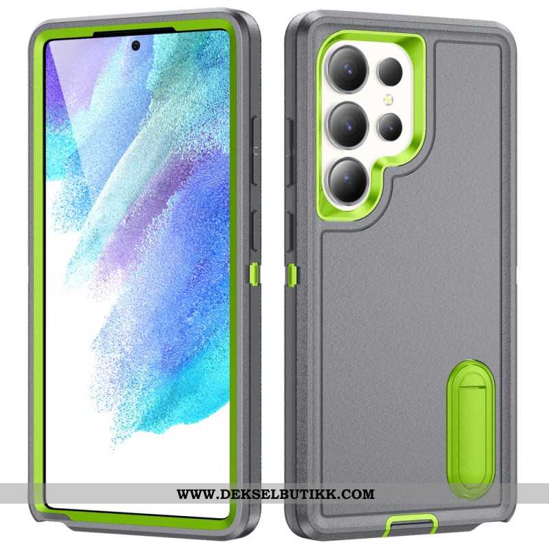 Deksel Til Samsung Galaxy S25 Ultra 5g 3-i-1-beskyttelse Med Stativ