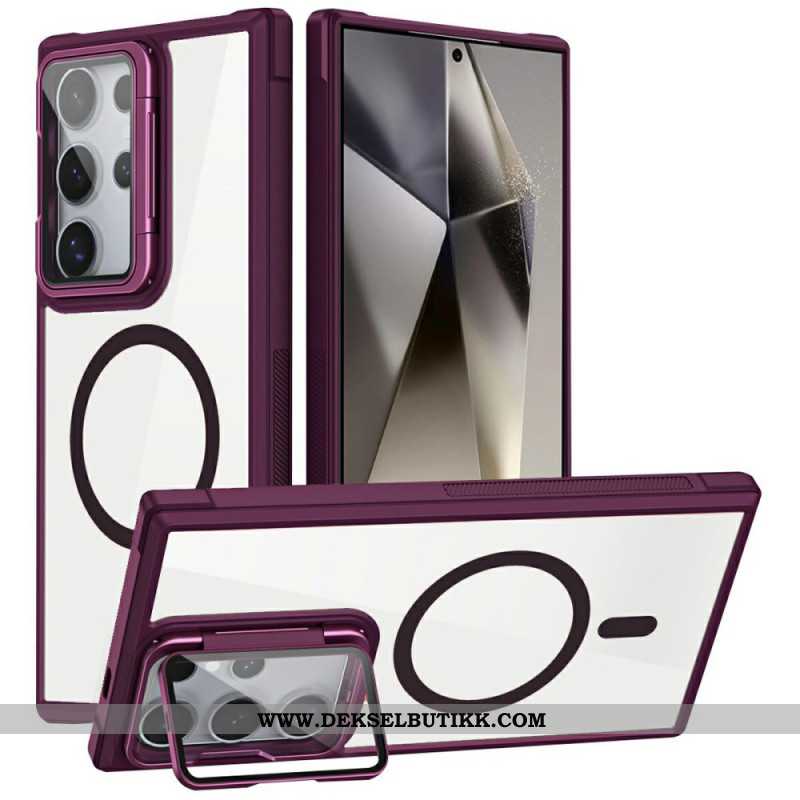 Deksel Til Samsung Galaxy S25 Ultra 5g Magsafe-kompatibel Med Innebygd Stativ