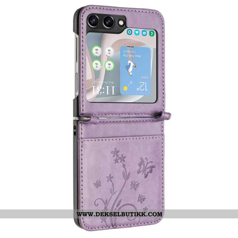 Deksel Til Samsung Galaxy Z Flip 7 Fe Sommerfugler Og Blomster