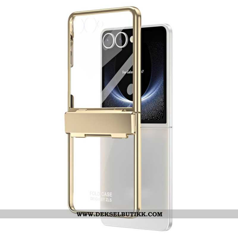 Deksel Til Samsung Galaxy Z Flip 7 Metallisk Kant Med Skjermbeskytter