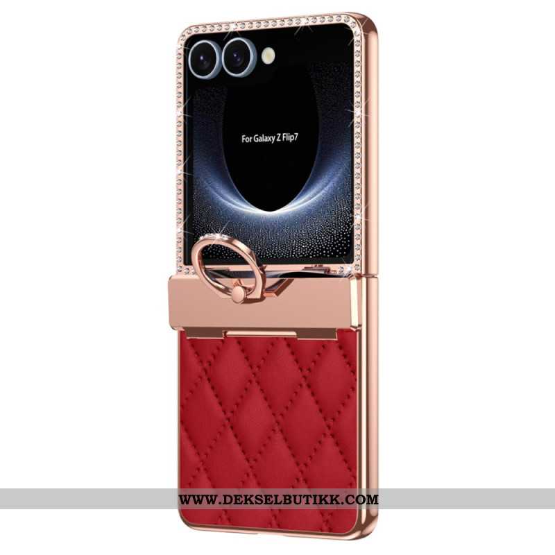 Deksel Til Samsung Galaxy Z Flip 7 Ringholder Og Bakskjermbeskytter