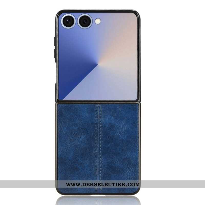 Deksel Til Samsung Galaxy Z Flip 7 Sydd Skinn Effekt