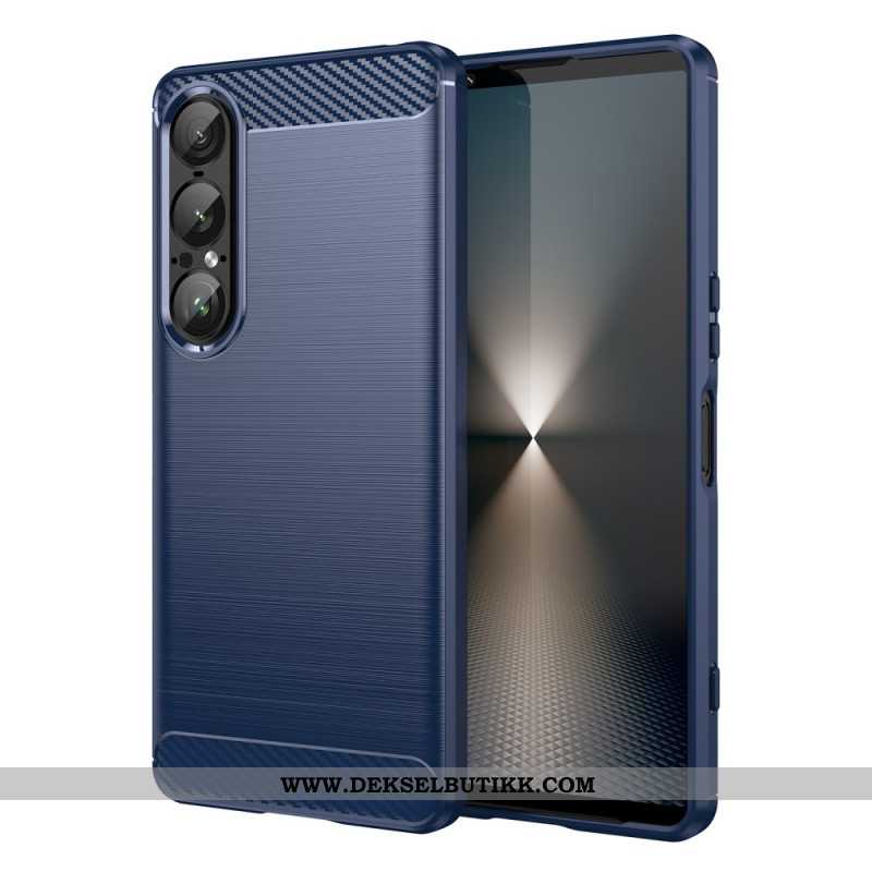 Deksel Til Sony Xperia 1 Vii Børstet Karbonfiber