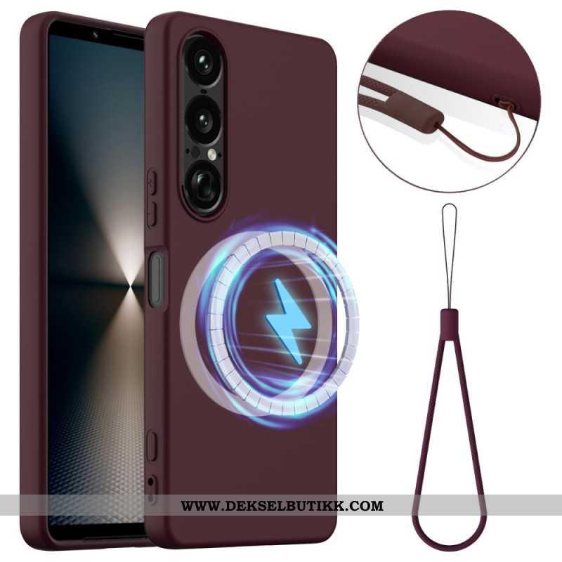 Deksel Til Sony Xperia 1 Vii Magsafe-kompatibel Silikon Med Snor