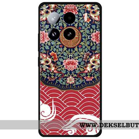 Deksel Til Xiaomi 15 Pro Blomster Og Drage