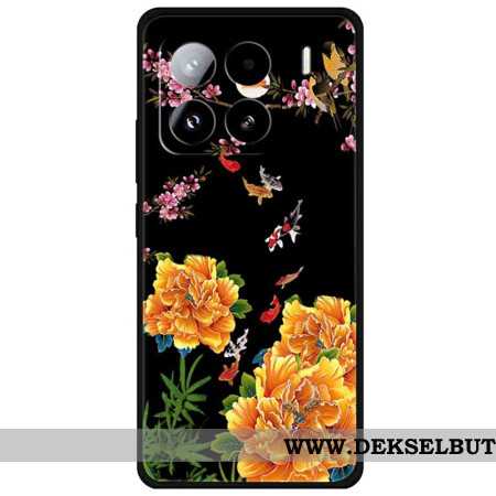 Deksel Til Xiaomi 15 Pro Blomster Og Fisk