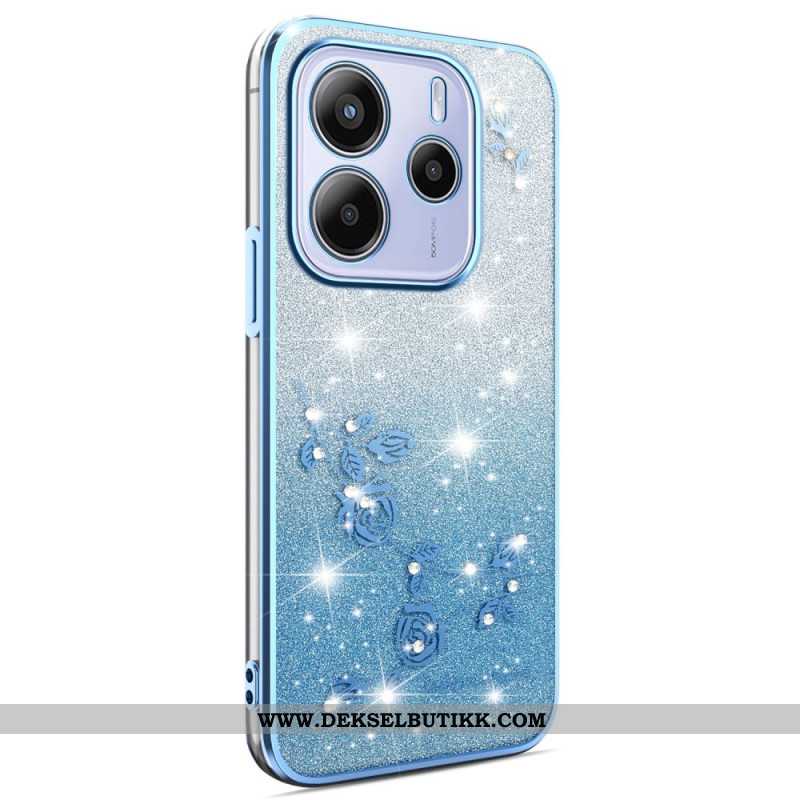 Deksel Til Xiaomi Redmi Note 14 4g Gradient Blomsterglitter