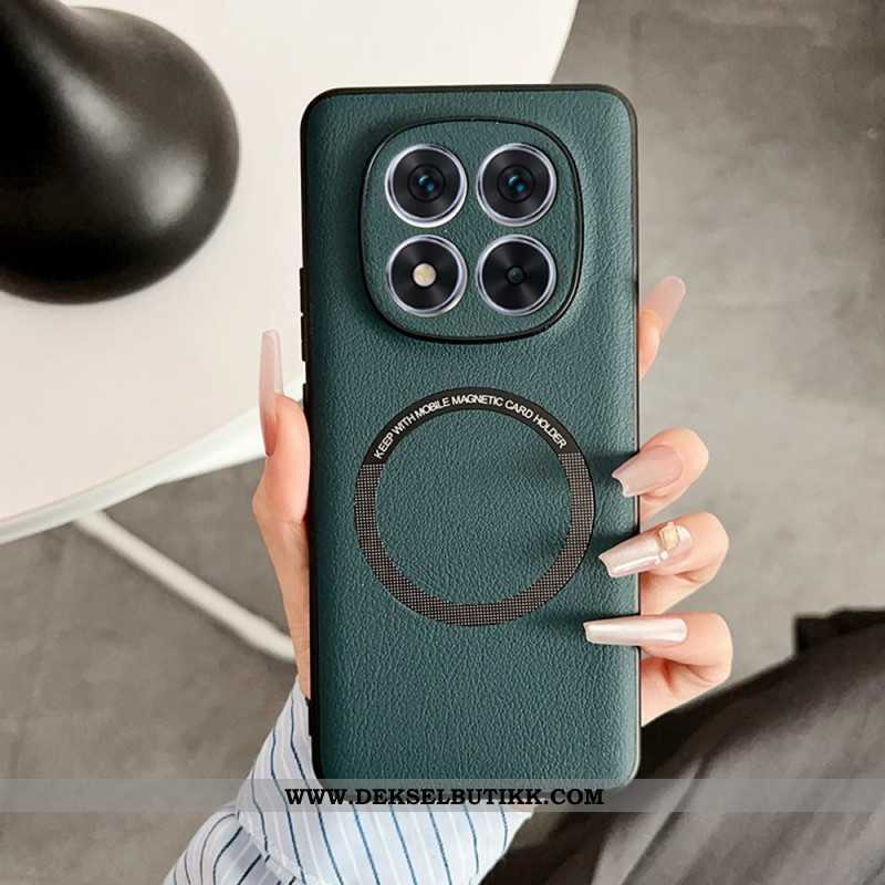 Deksel Til Xiaomi Redmi Note 14 Pro 5g Magsafe-kompatibelt Skinn-effekt