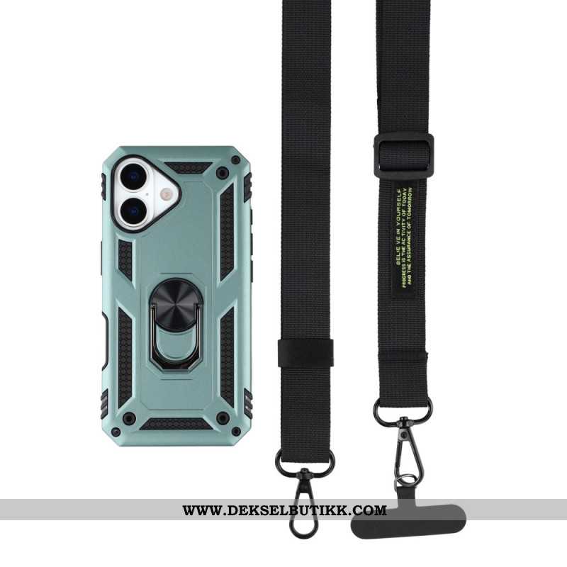 Deksel Til iPhone 17 Militærbeskyttelse Med Skulderstropp