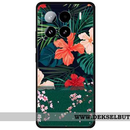 Deksel Xiaomi 15 Blomstermønster