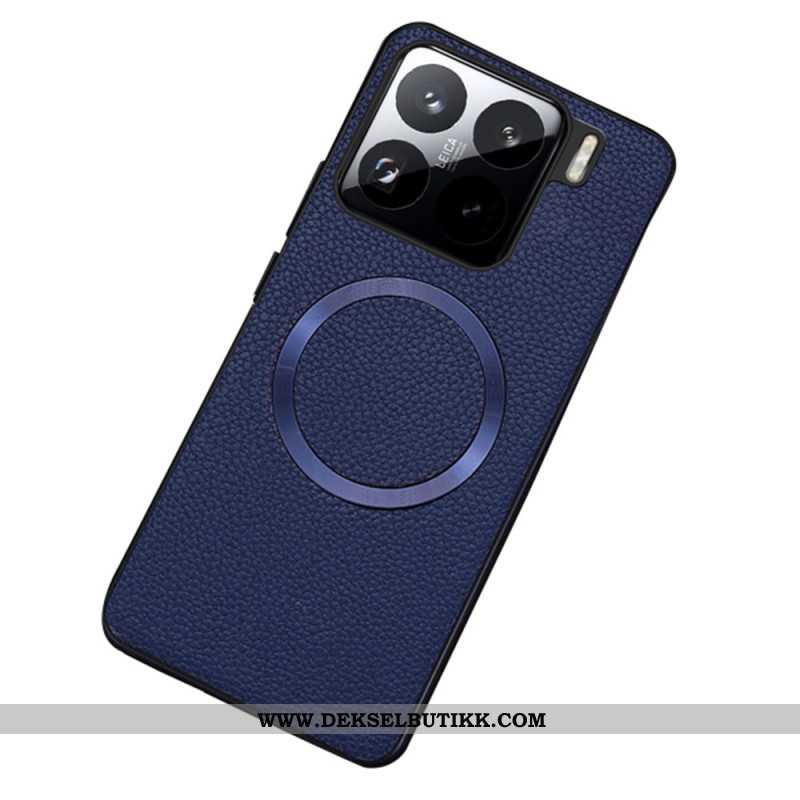Deksel Xiaomi 15 Magsafe-kompatibel Teksturert Kunstskinn Beskyttelse Deksel