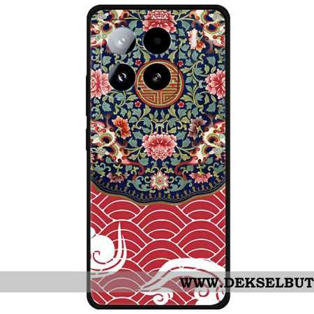 Deksel Xiaomi 15 Mobildeksel Blomsterbukett Og Drage