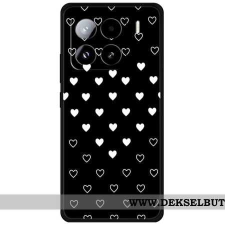 Deksel Xiaomi 15 Pro Hvite Hjerter Beskyttelse Deksel