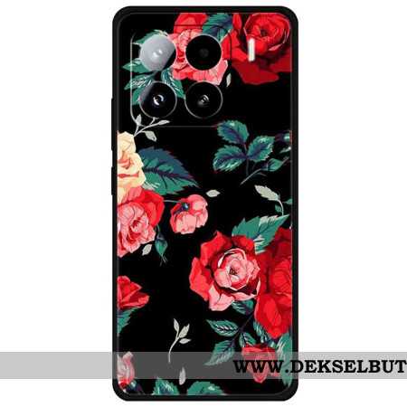 Deksel Xiaomi 15 Pro Rød Blomstermønster