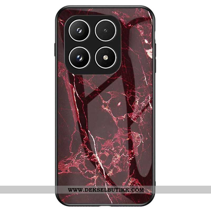 Deksel Xiaomi 17 Marmormønster I Herdet Glass Beskyttelse Deksel