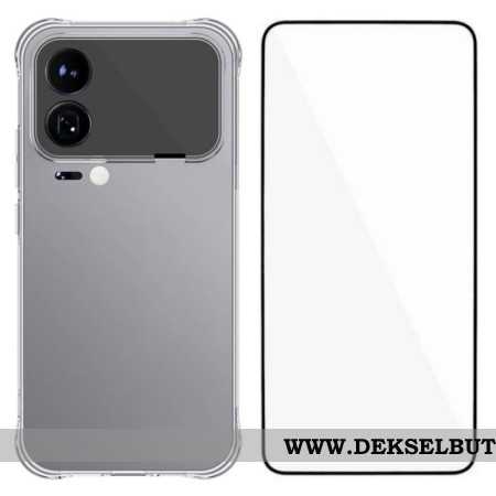 Deksel Xiaomi 17 Pro Max Forsterket Gjennomsiktig Med Skjermbeskytter