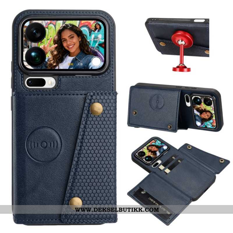 Deksel Xiaomi 17 Pro Max Mobildeksel Kortholder Med Læreffekt