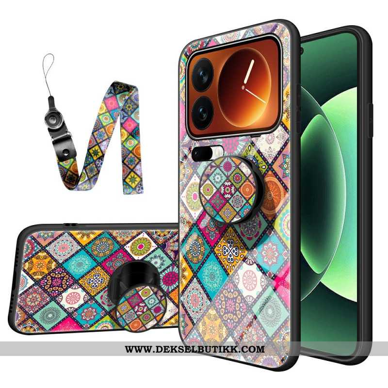 Deksel Xiaomi 17 Pro Max Patchwork-stativ Og Stropp
