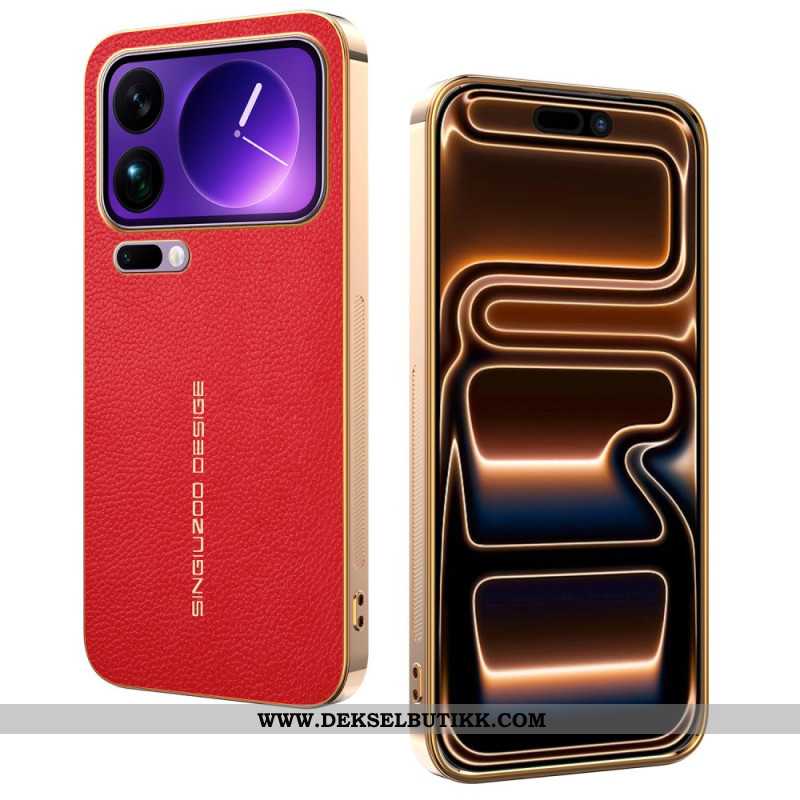 Deksel Xiaomi 17 Pro Ripebestandig Litchitekstur