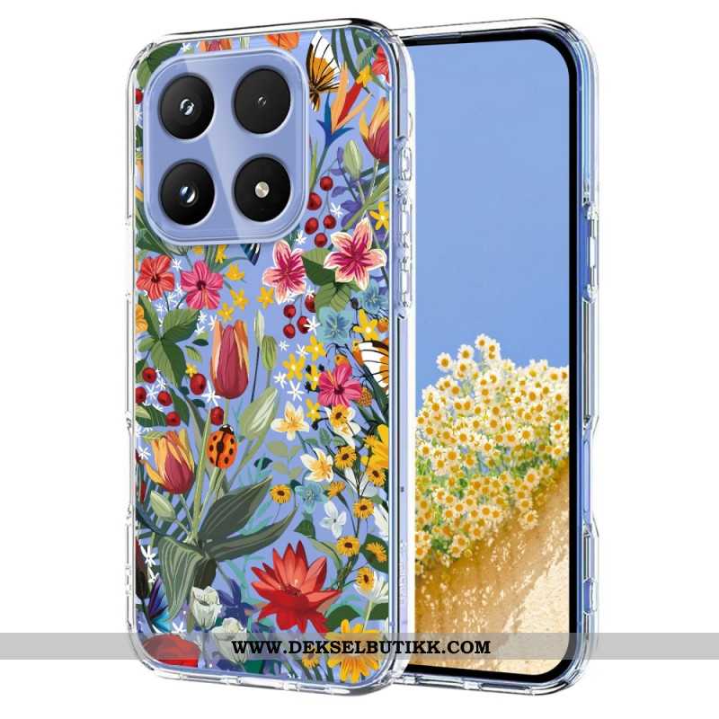 Deksel Xiaomi 17 Sommerfugler Og Blomster