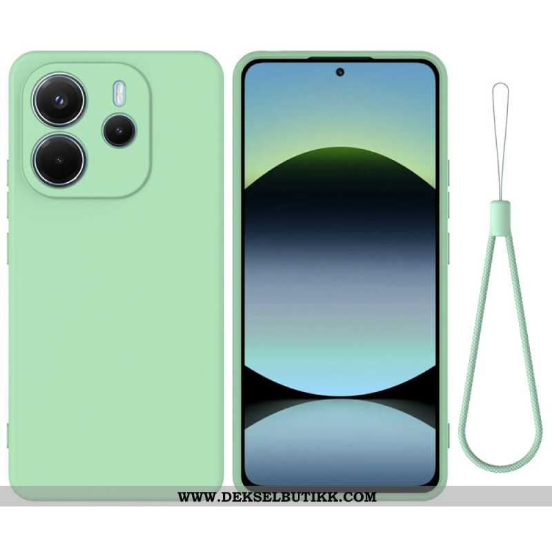 Deksel Xiaomi Redmi Note 14 4g Flytende Silikon Med Rem