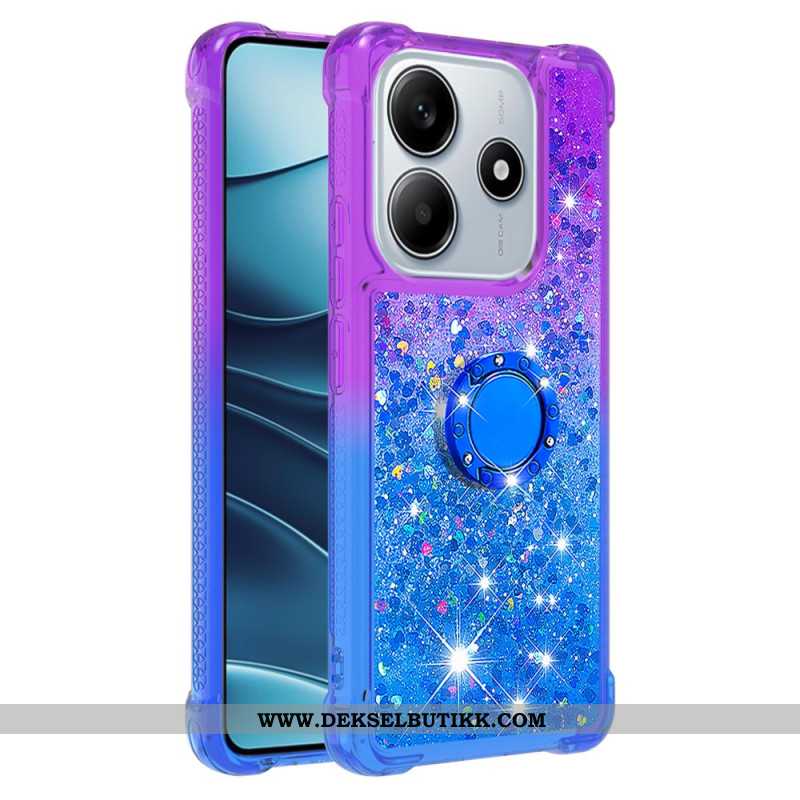 Deksel Xiaomi Redmi Note 14 5g Mobildeksel Gradient Glitter Med Holder