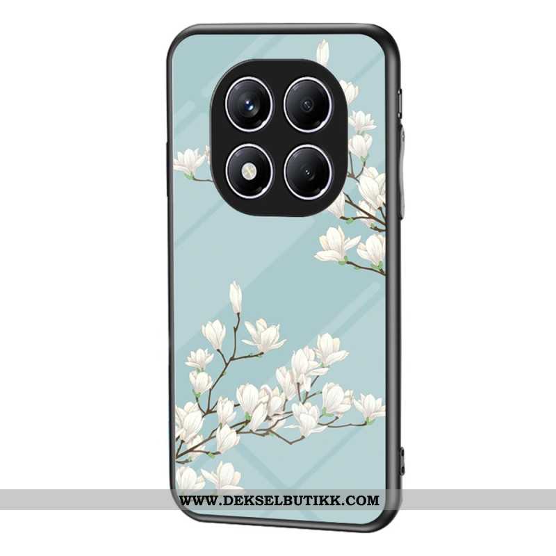 Deksel Xiaomi Redmi Note 14 Pro 4g Blomstermønster I Herdet Glass