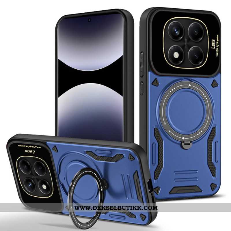 Deksel Xiaomi Redmi Note 14 Pro 4g Mobildeksel Magnetisk Roterende Stativ