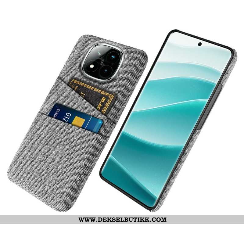 Deksel Xiaomi Redmi Note 14 Pro Plus 5g Kortholder I Stoff