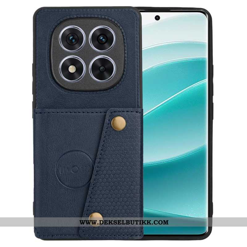 Deksel Xiaomi Redmi Note 14 Pro Plus 5g Kortholder Og Stativ I Skinnstil