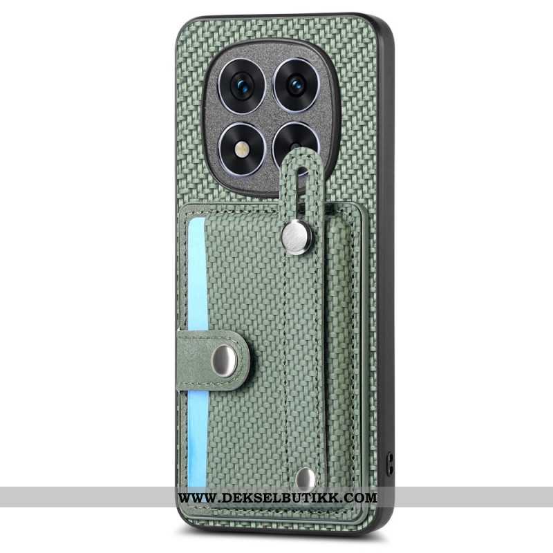 Deksel Xiaomi Redmi Note 14 Pro Plus 5g Med Kortholder Og Manuell Stropp Beskyttelse Deksel