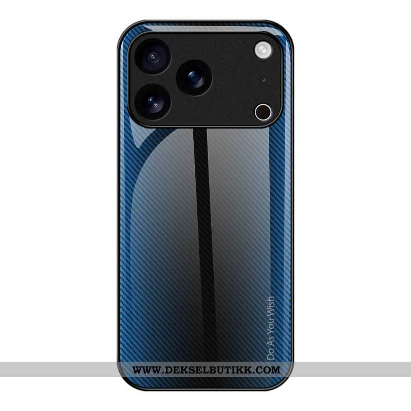 Deksel iPhone 17 Pro Herdet Glass I Karbonfiber