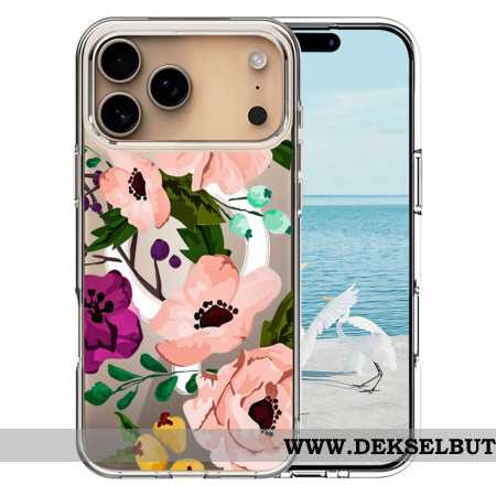 Deksel iPhone 17 Pro Max Magsafe-kompatibel Blomster Beskyttelse Deksel