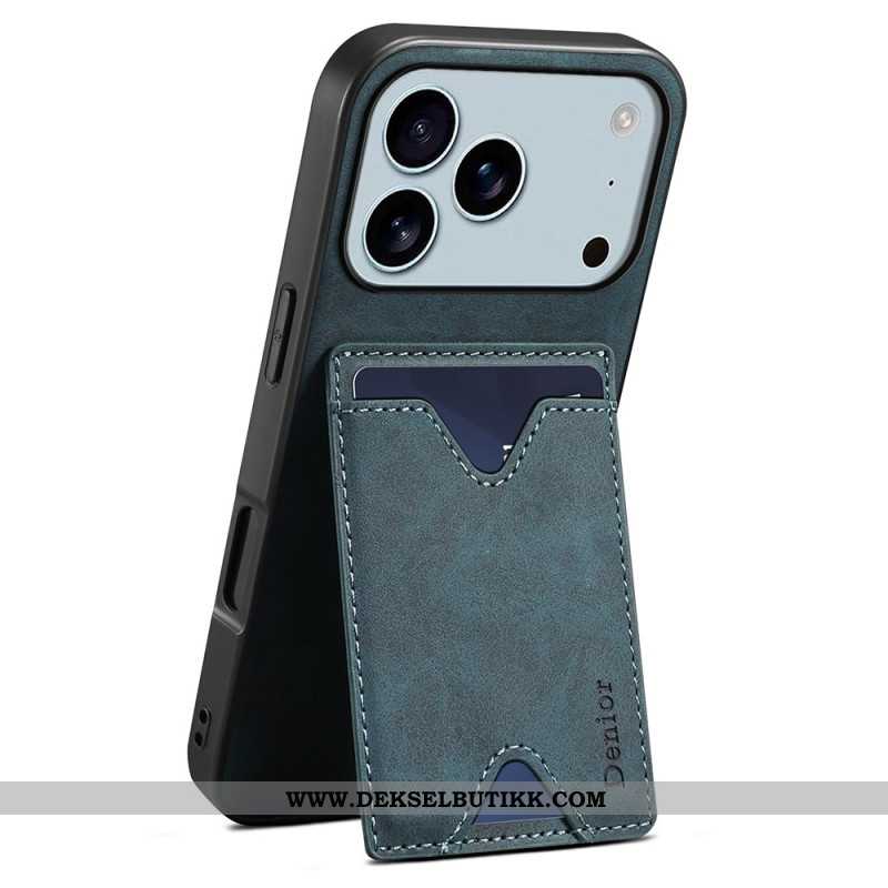 Deksel iPhone 17 Pro Max Mobildeksel Denior Kortholder Og Stativ