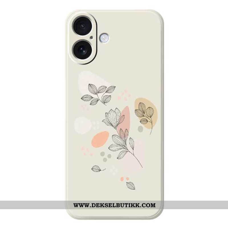 Deksel iPhone 17 Skisserte Blader Beskyttelse Deksel